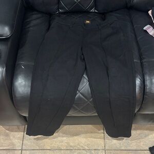 Lee Black Trousers with Logo Detail